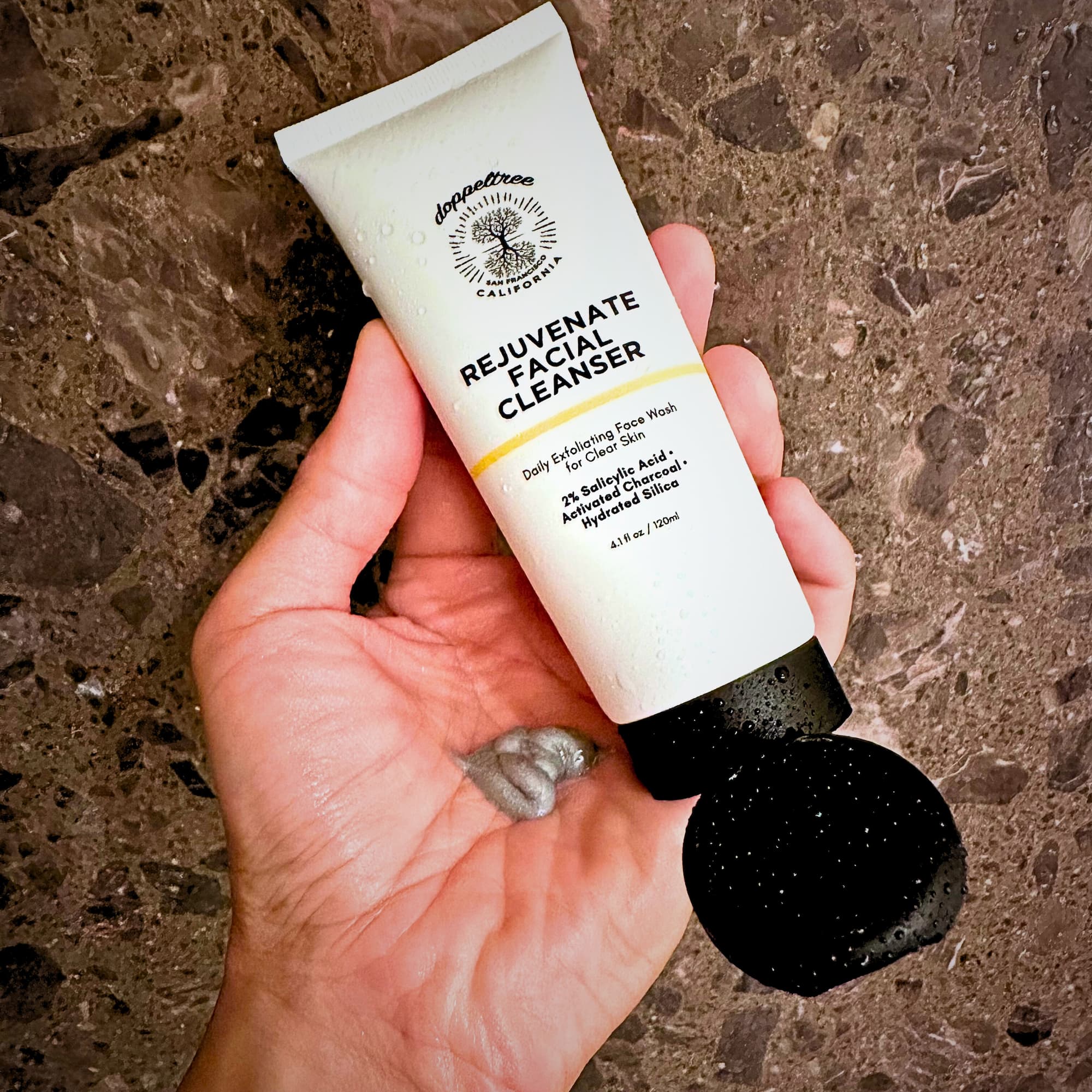 doppeltree rejuvenate facial cleanser - shower product