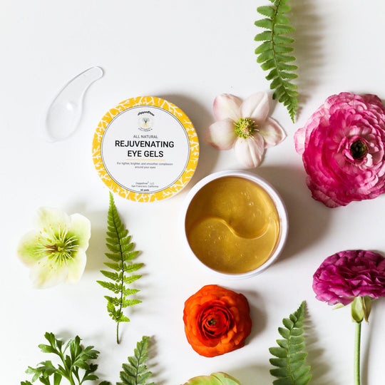 Everyday Under Eye Gels with Caffeine and Aloe_floral - doppeltree