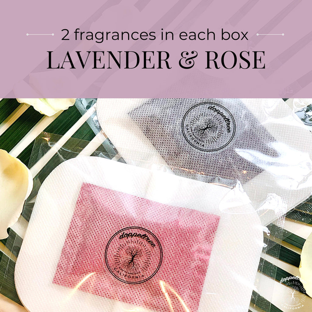 Detox Foot Pads for Better Sleep, Stress and Pain Relief | Lavender & Rose (20-pads)-Doppeltree