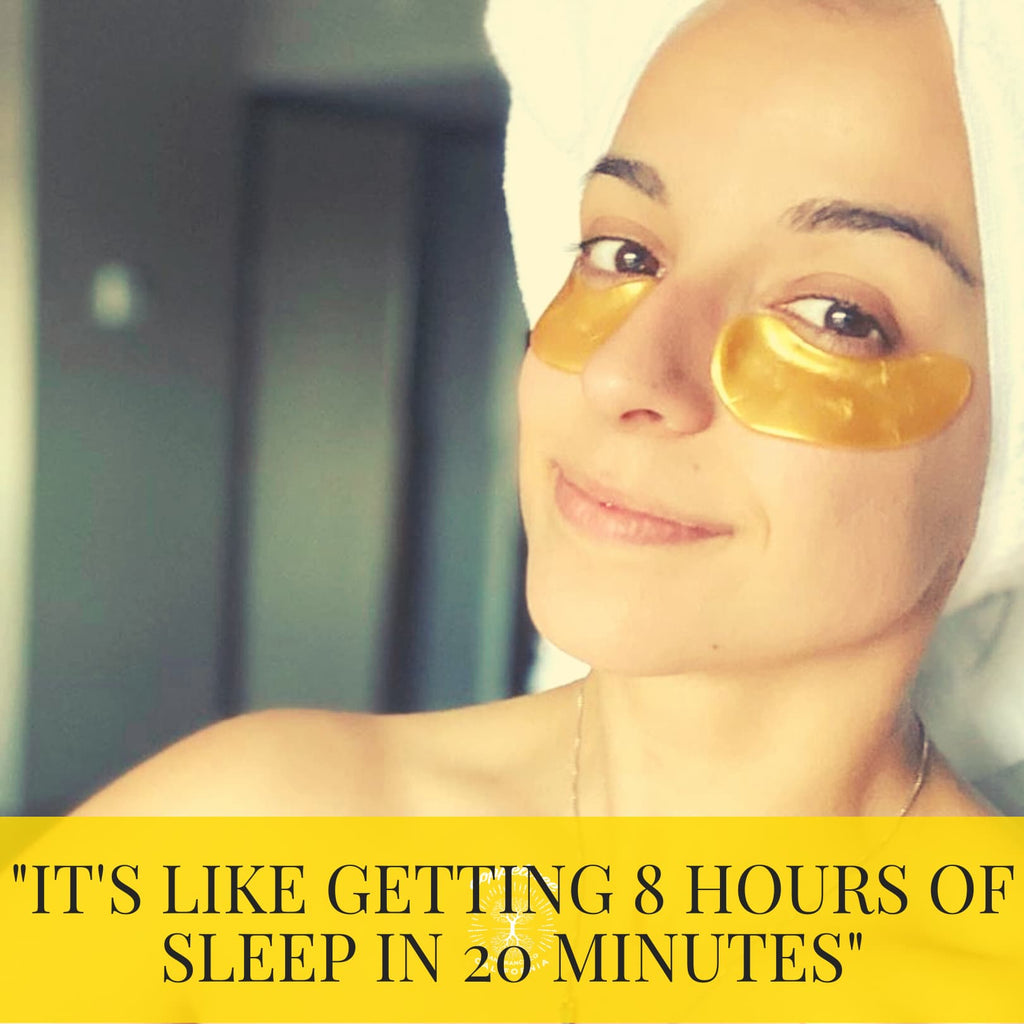 woman wearing eye masks - doppeltree